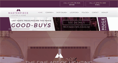 Desktop Screenshot of masterpiecelighting.com